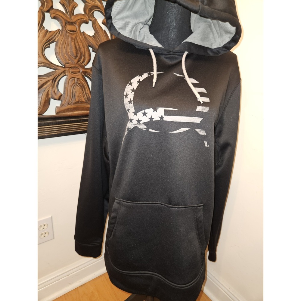 Cinch Black Gray Fleece Graphic Pullover Hoodie Men's L MWK1199001
